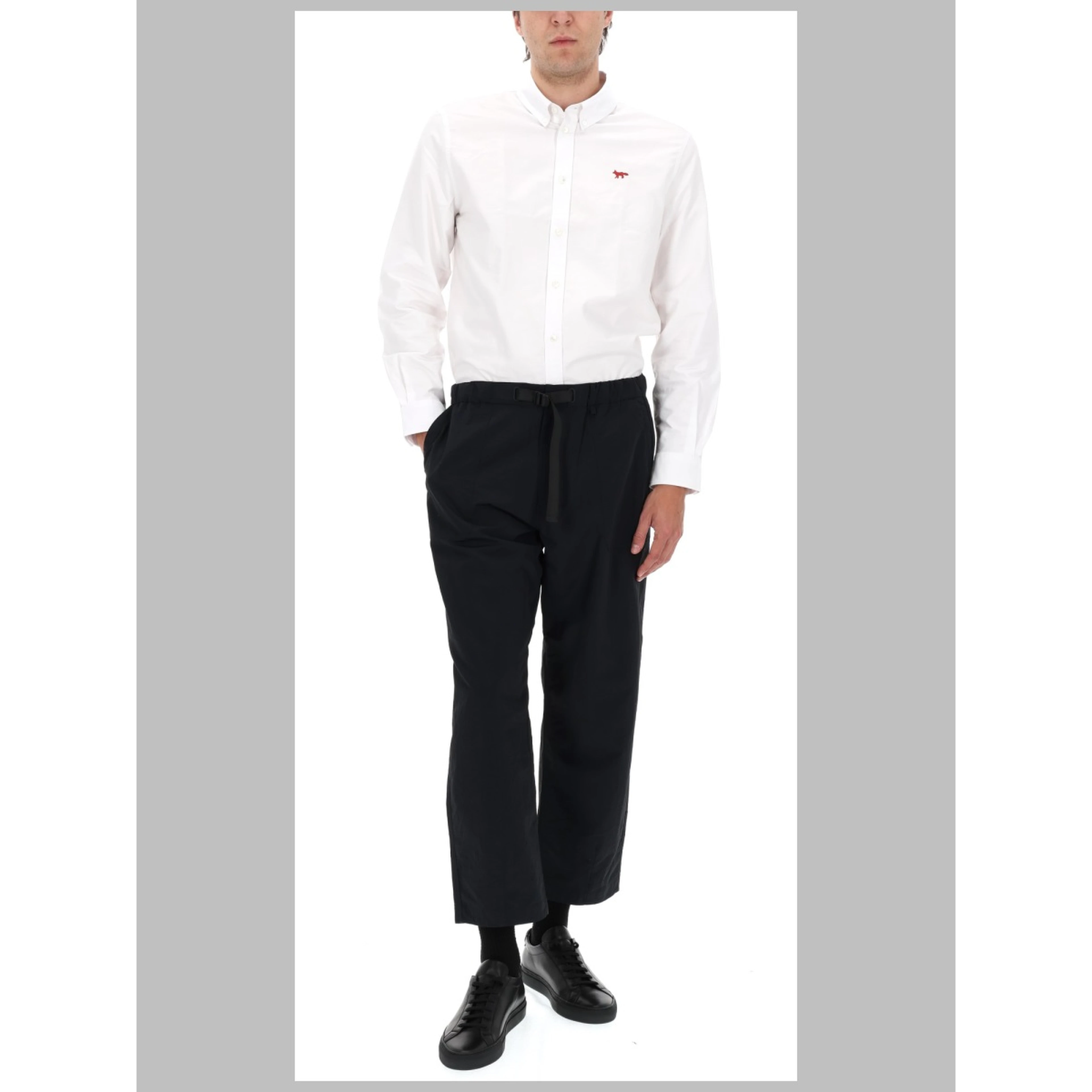 PANTALONE IN TESSUTO TECNICO CON CINTURA