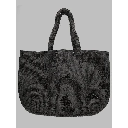 BORSA TOTE IN RAFIA CON RICAMO
