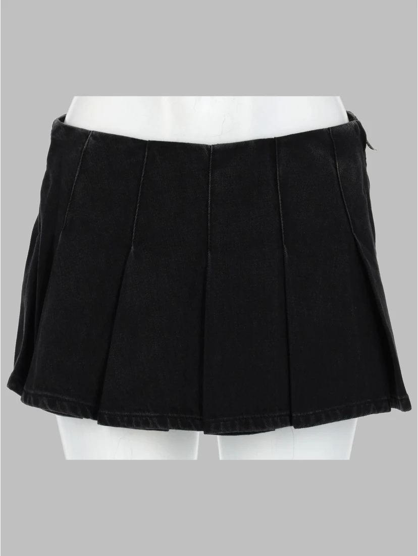 SKORT A PIEGHE IN DENIM