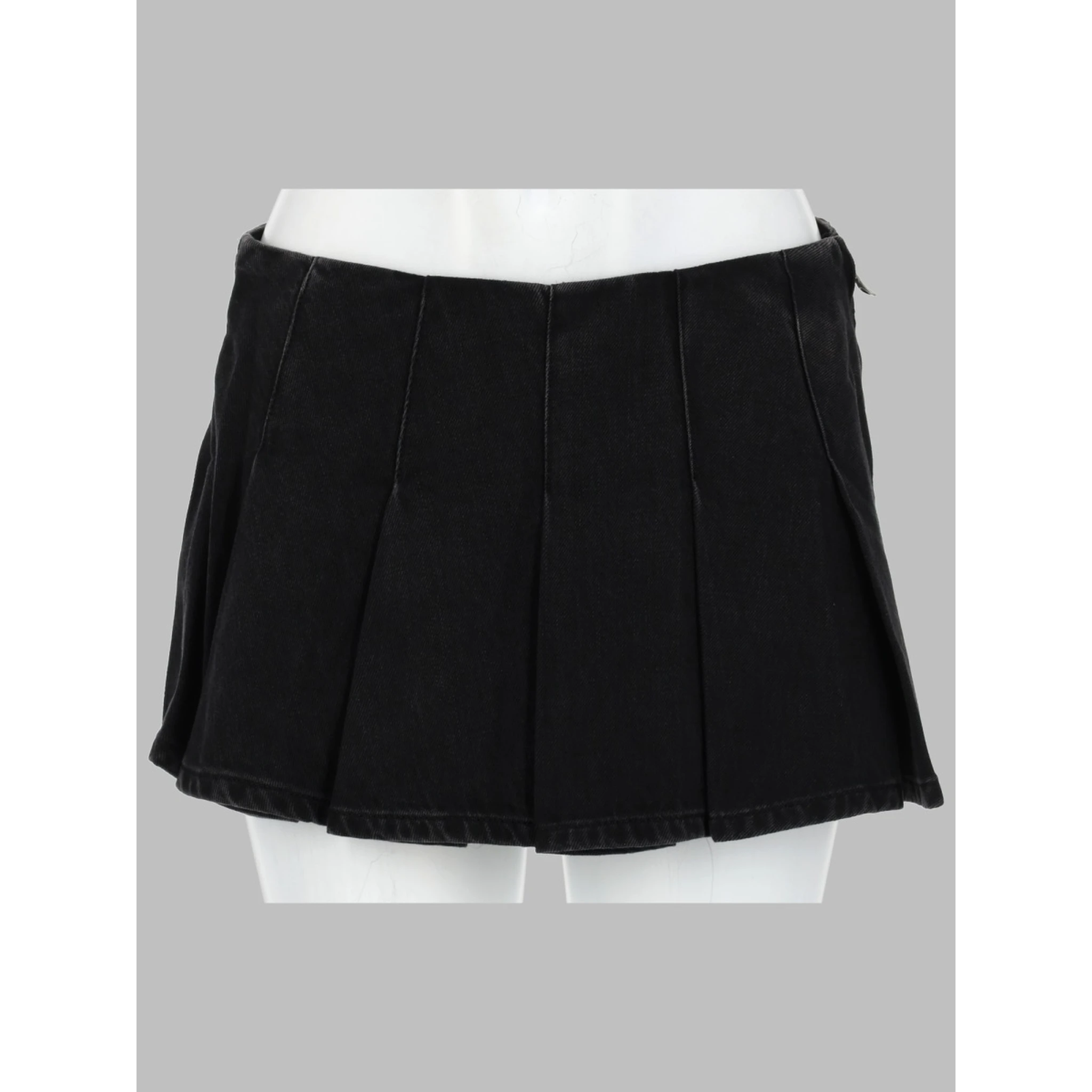 SKORT A PIEGHE IN DENIM