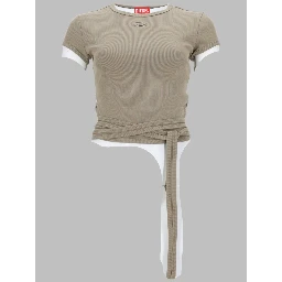 T-SHIRT A COSTINE CON LACCI