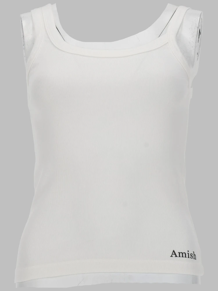 TOP "ASYMMETRIC" CON MICRO LOGO