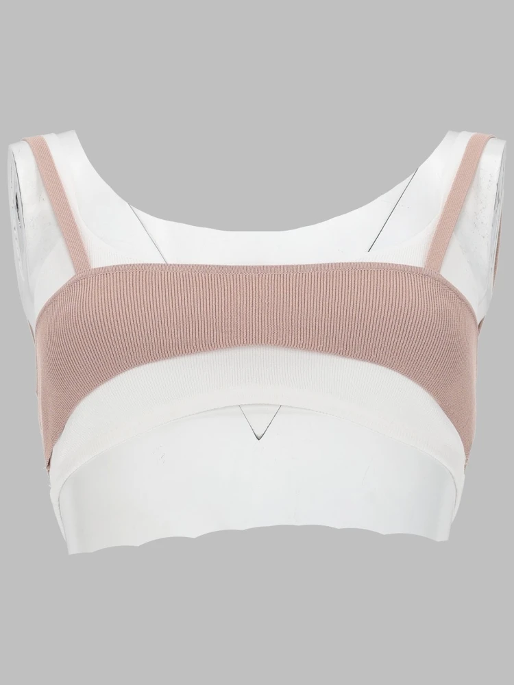 TOP BRA CON EFFETTO SOVRAPPOSTO