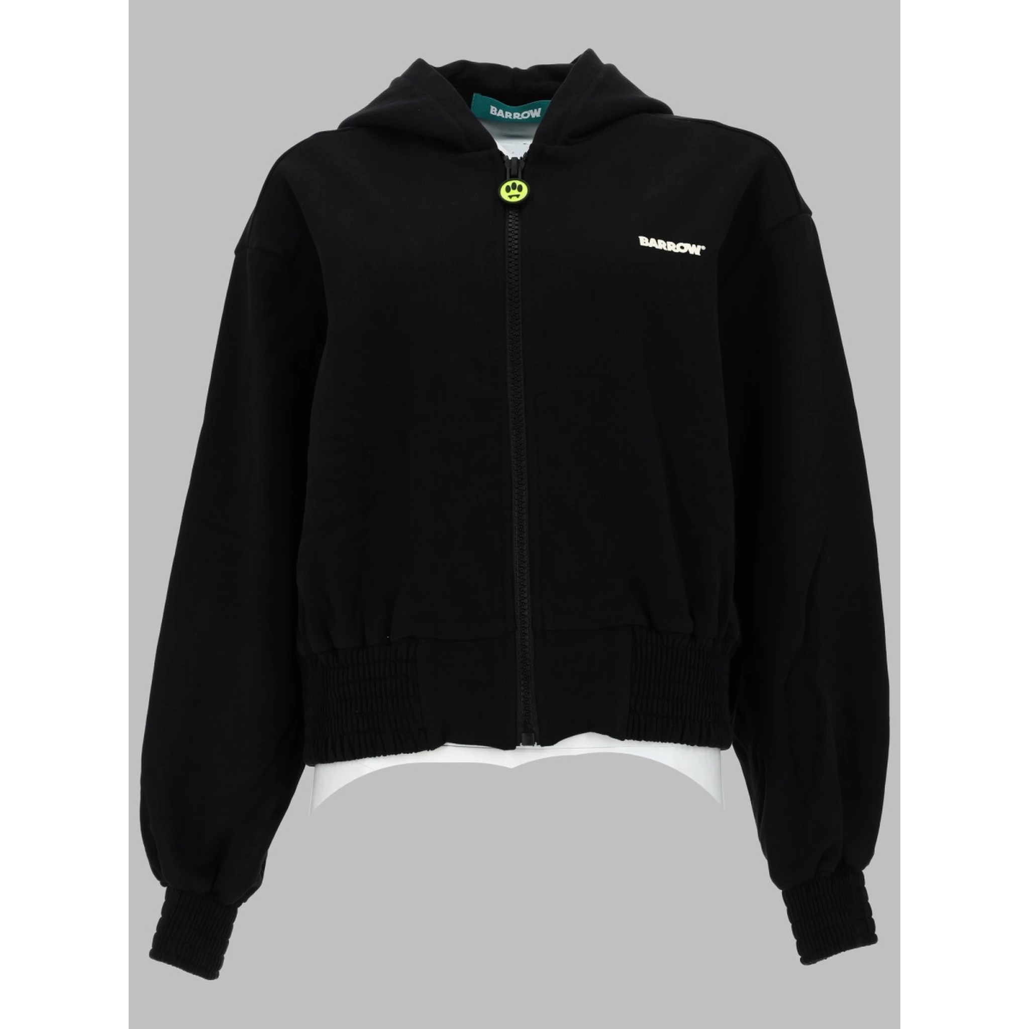FELPA CON ZIP E CAPPUCCIO