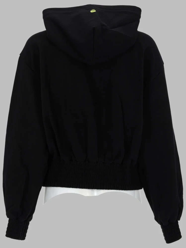 FELPA CON ZIP E CAPPUCCIO alternative