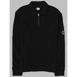 FELPA CON COLLETTO POLO E ZIP