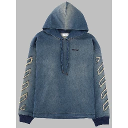 FELPA IN DENIM CON DETTAGLI "DIAG"