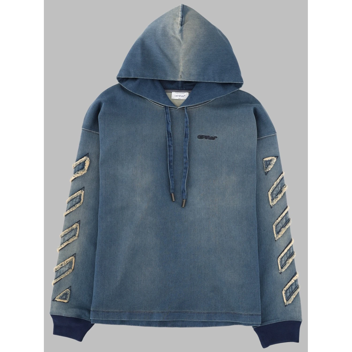 FELPA IN DENIM CON DETTAGLI "DIAG"