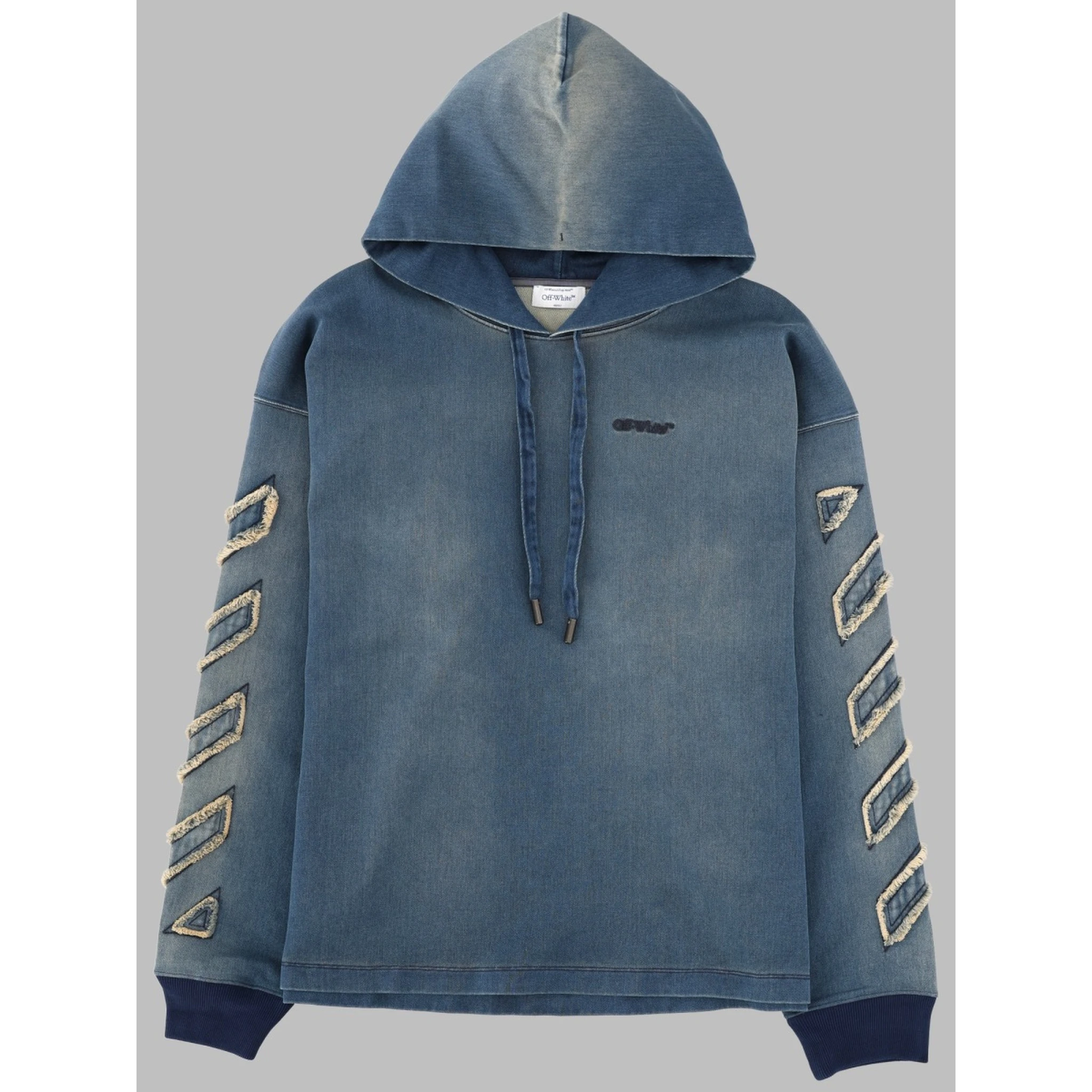 FELPA IN DENIM CON DETTAGLI "DIAG"