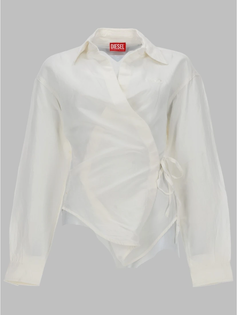 CAMICIA CON CHIUSURA A PORTAFOGLIO