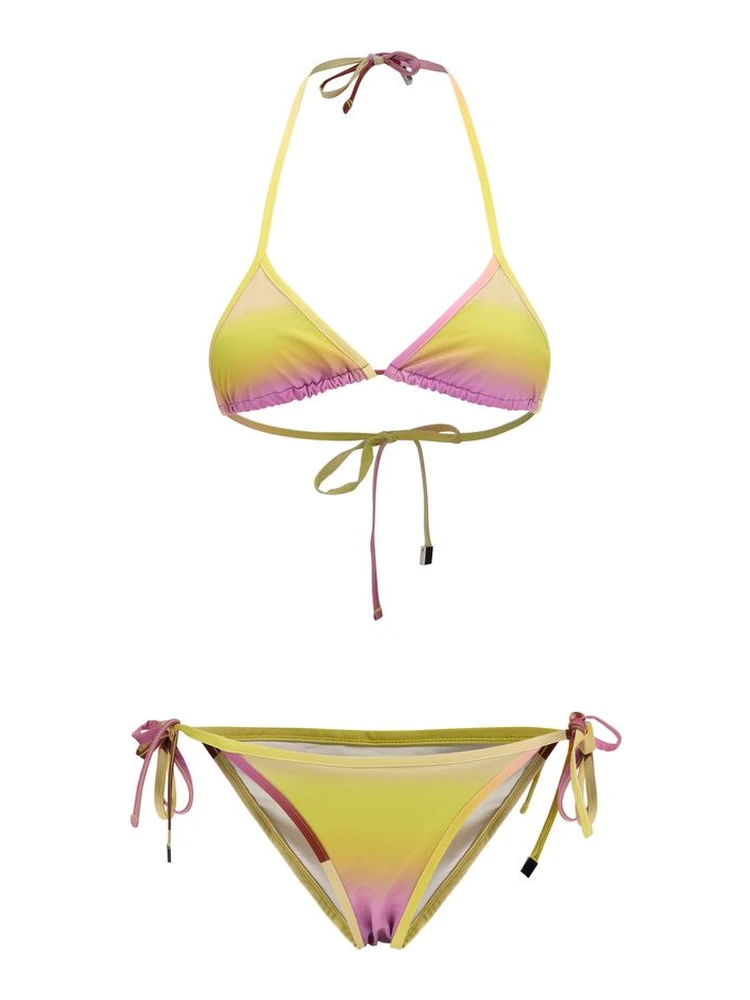 Multicolor Polyester Bikini