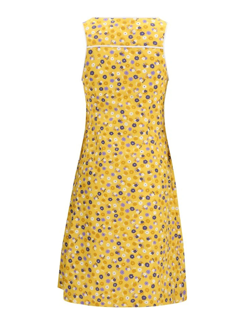 Bicolor Cotton Casual Dress