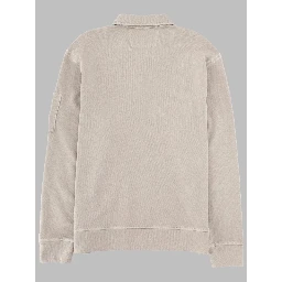 FELPA CON COLLETTO POLO E ZIP