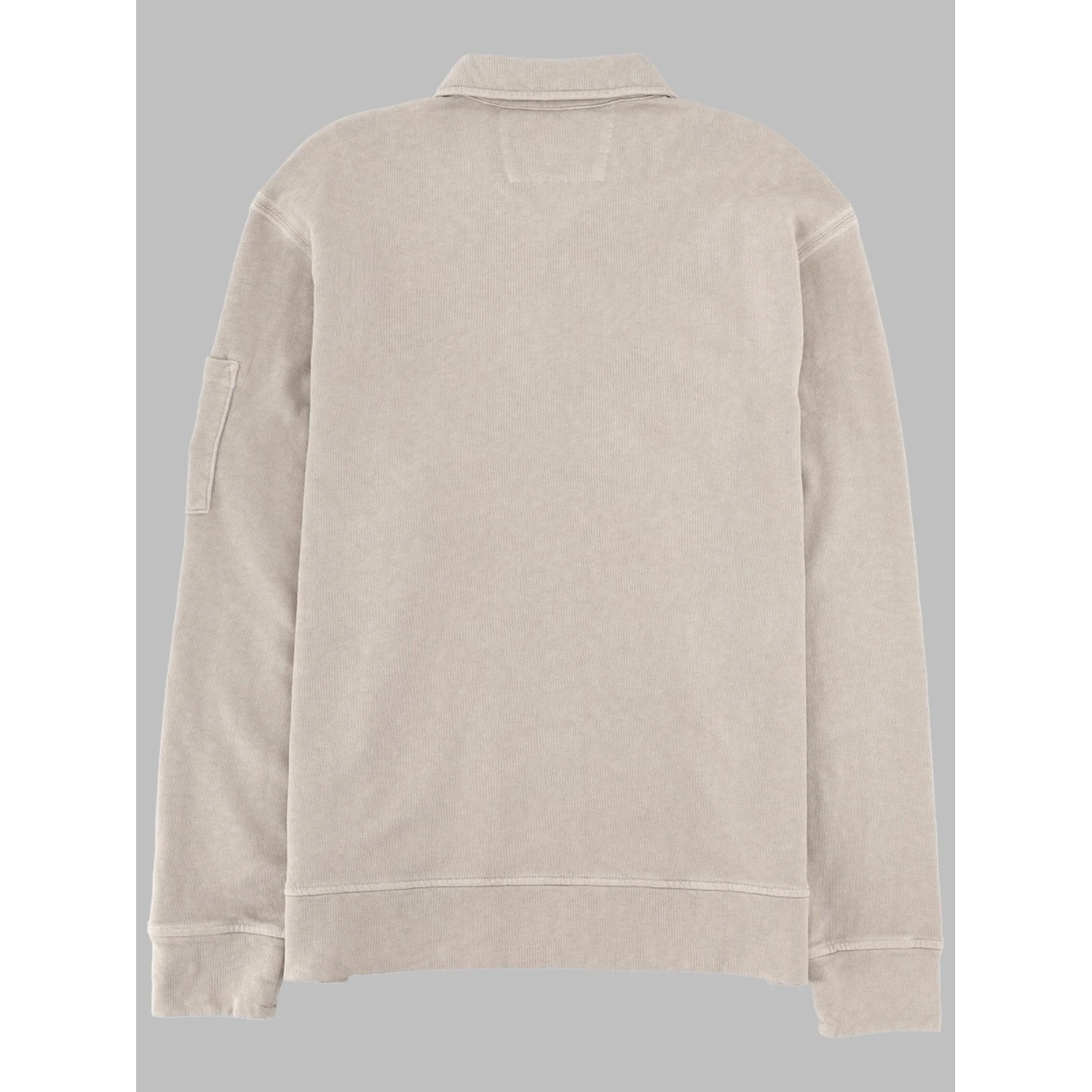 FELPA CON COLLETTO POLO E ZIP
