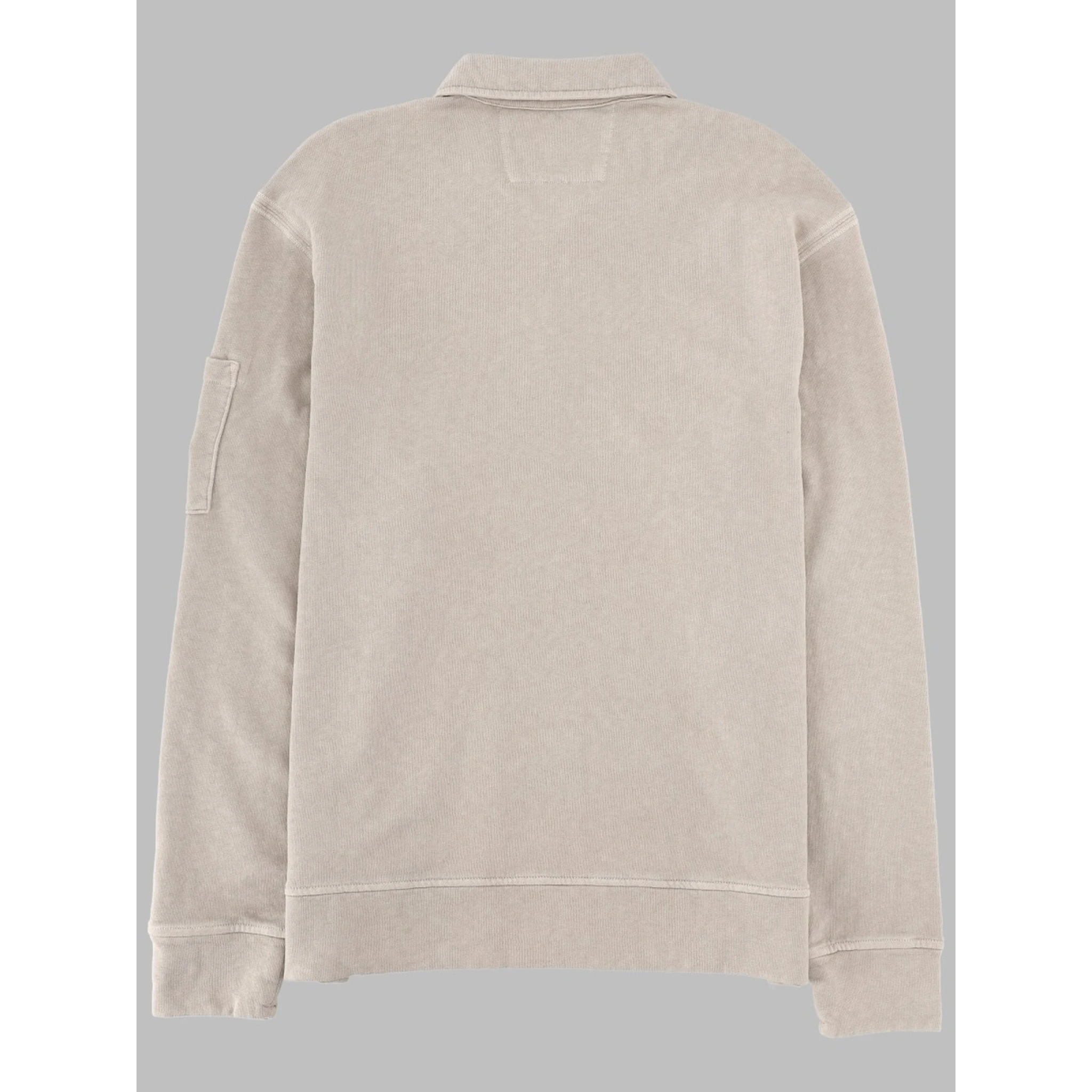 FELPA CON COLLETTO POLO E ZIP