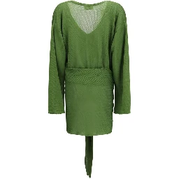 Bicolor Viscose Casual Dress