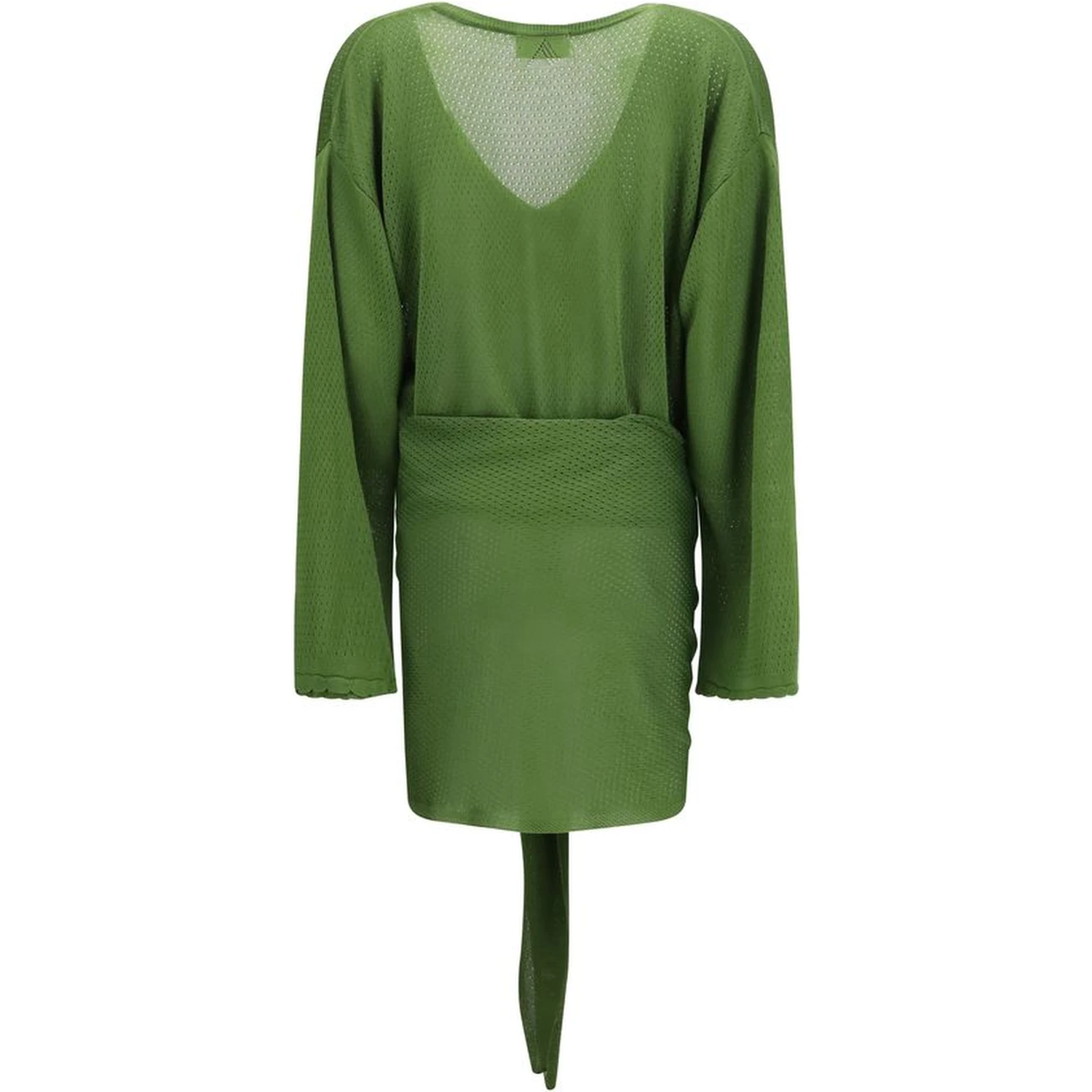Bicolor Viscose Casual Dress