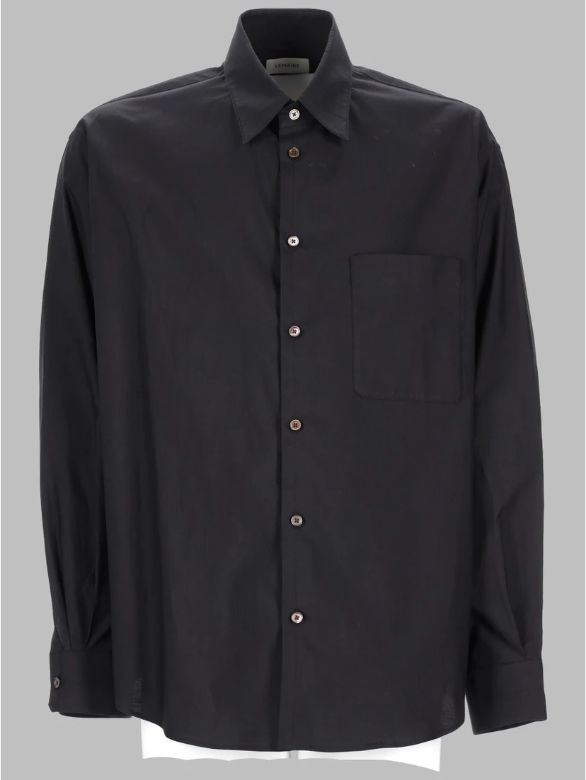 CAMICIA IN COTONE MISTO SETA