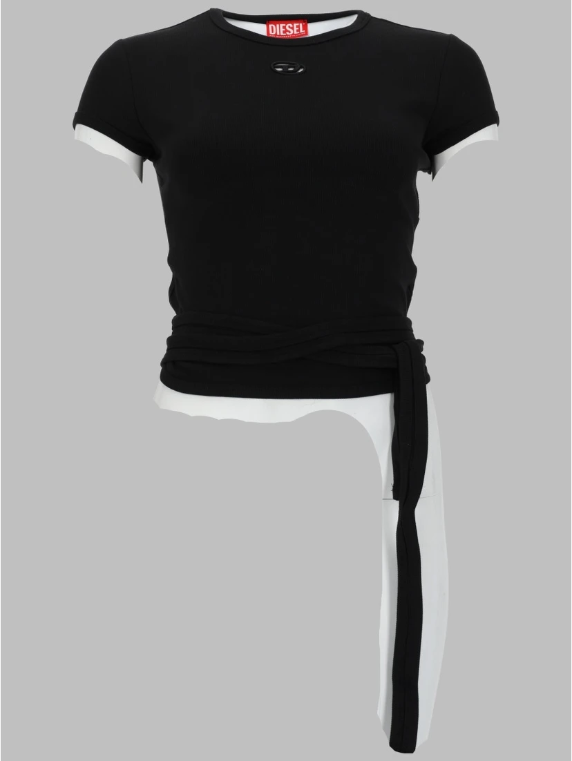 T-SHIRT A COSTINE CON LACCI