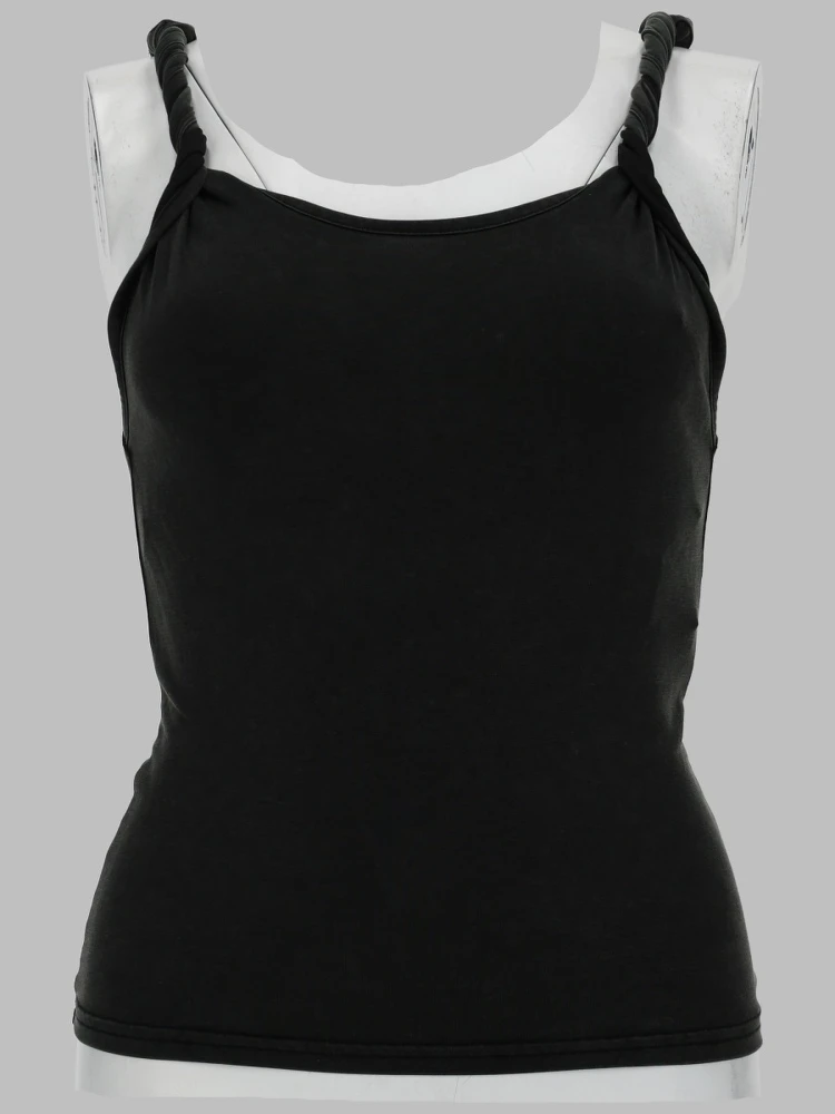 TANK TOP CON SPALLINE ARROTOLATE