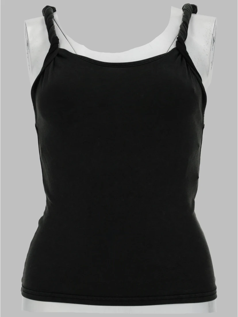 TANK TOP CON SPALLINE ARROTOLATE