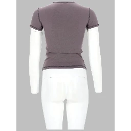 T-SHIRT CON STAMPA A CUORE E BORCHIE