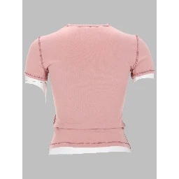 T-SHIRT CON STAMPA A CUORE E BORCHIE