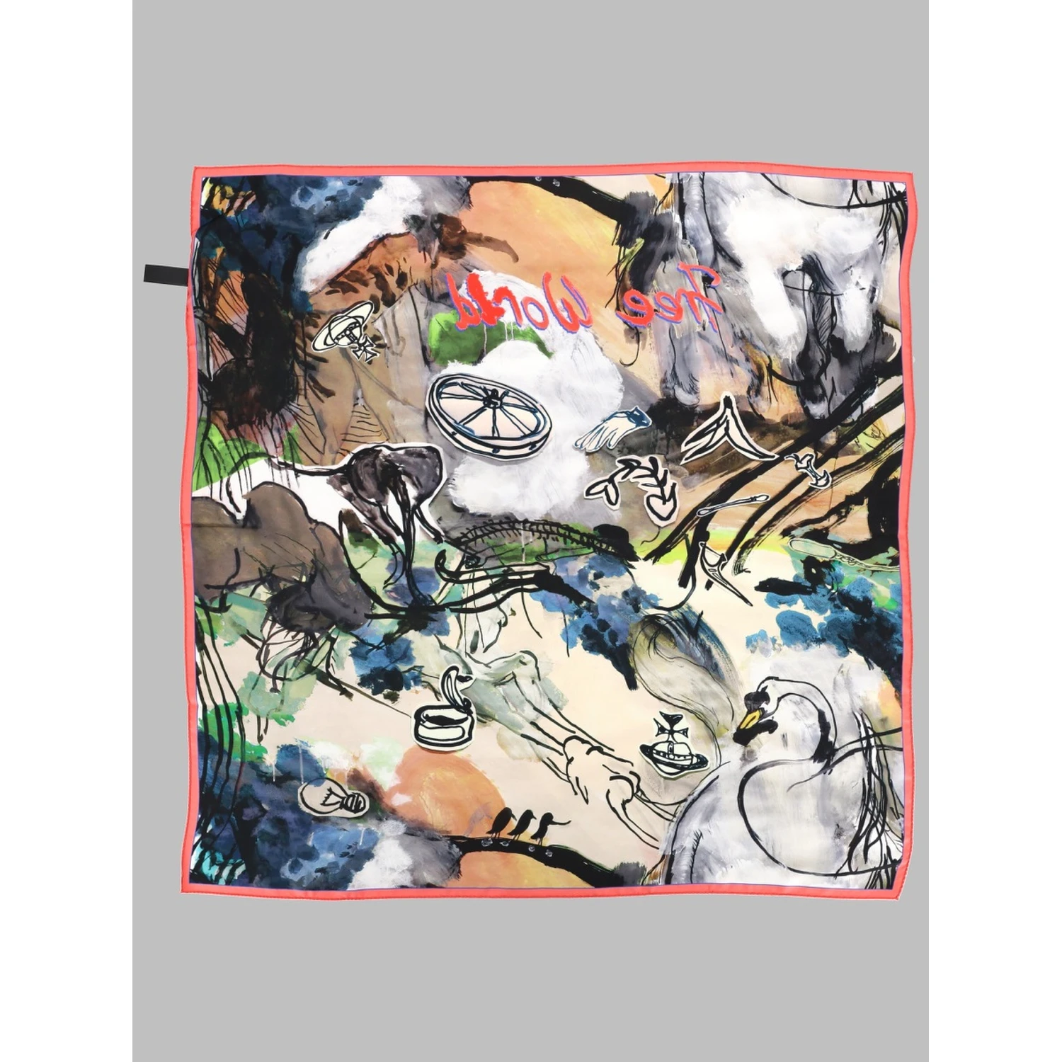 FOULARD QUADRATO "FREE WORLD"