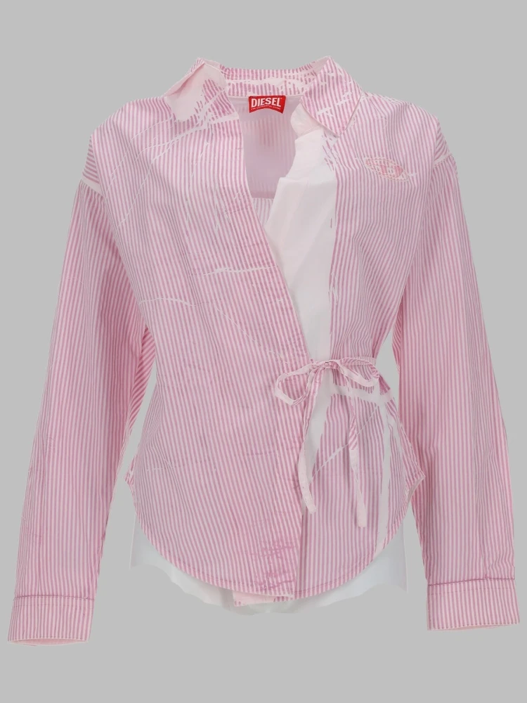 CAMICIA IN POPELINE AVVOLGENTE