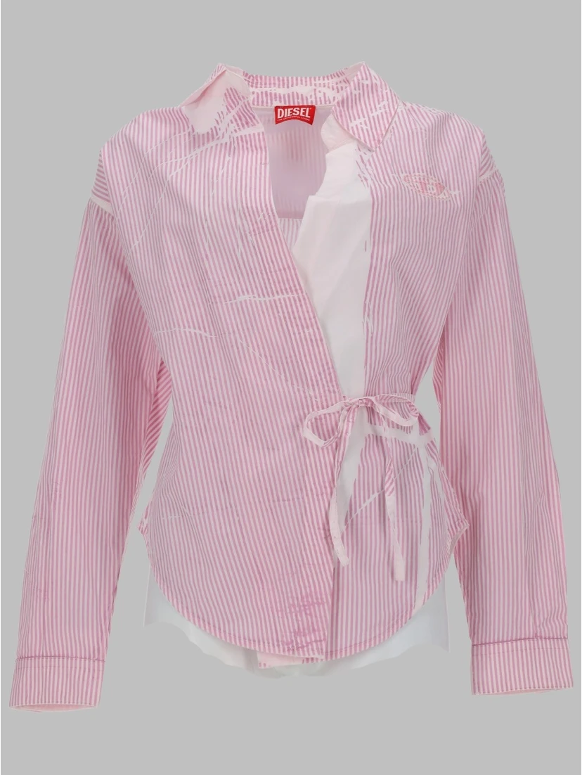 CAMICIA IN POPELINE AVVOLGENTE