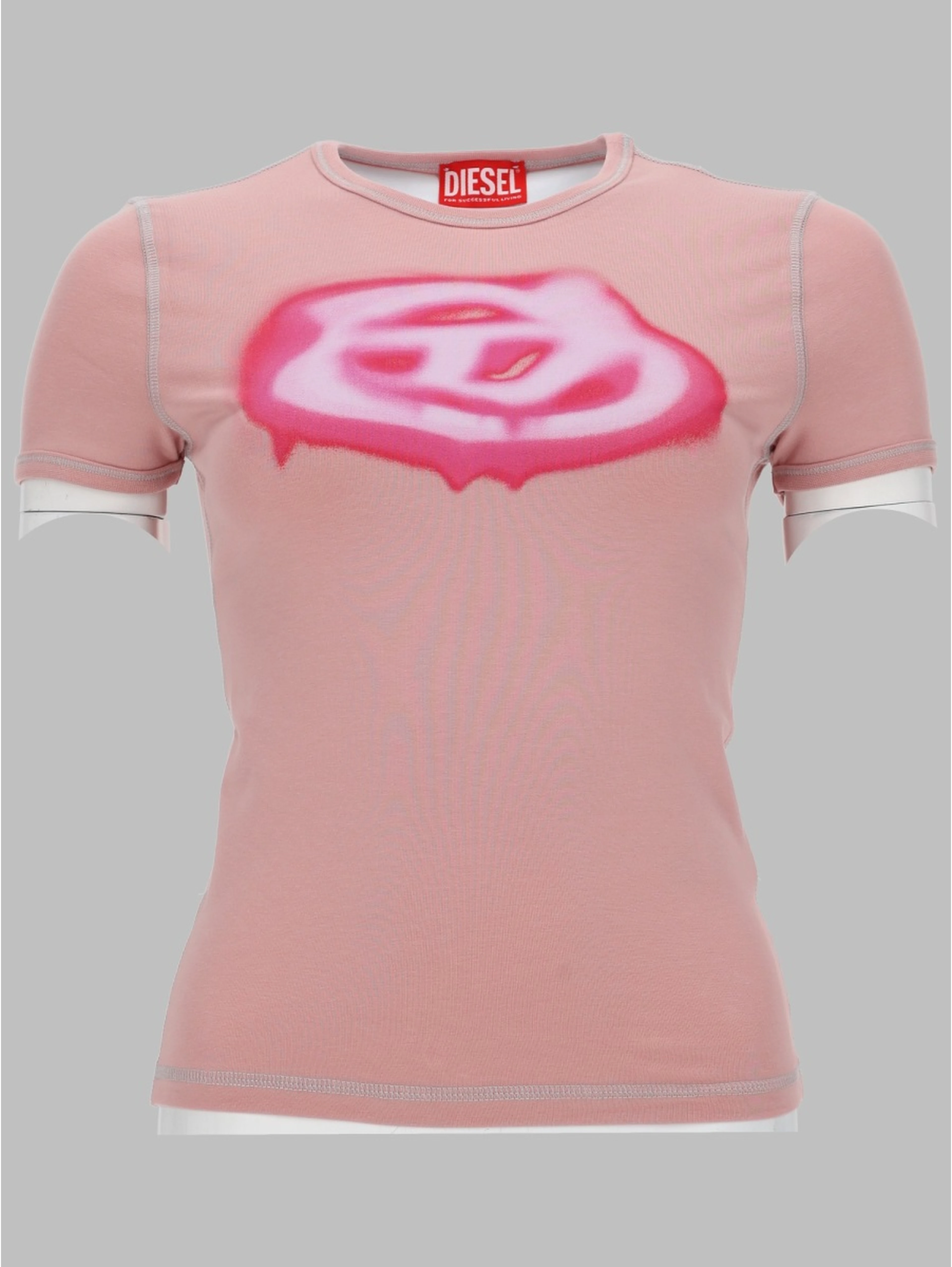 T-SHIRT CON LOGO EFFETTO GRAFFITI