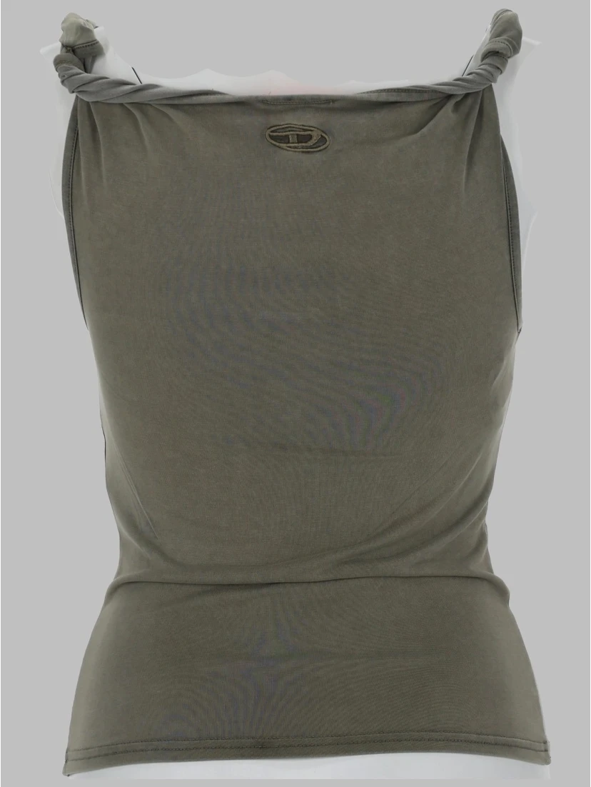 TANK TOP CON SPALLINE ARROTOLATE