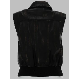 GILET BOMBER CON EFFETTO DISTRESSED