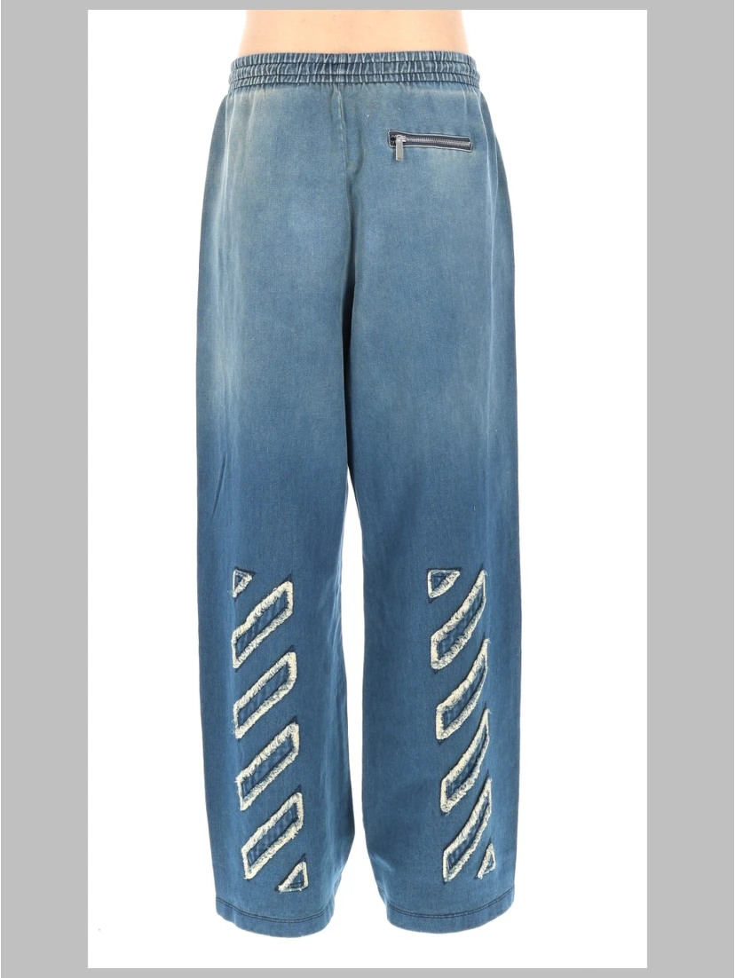 PANTALONE SPORTIVO "DISTRESS DIAG SLOUCHY"
