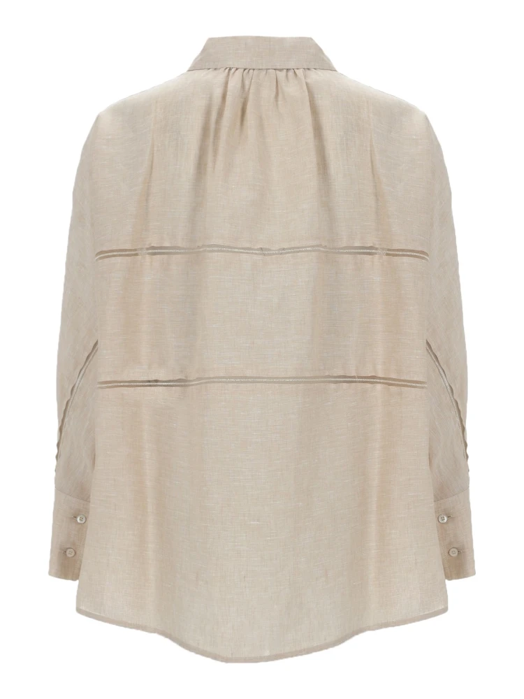 CAMICIA CROPPED IN TELA DI LINO alternative