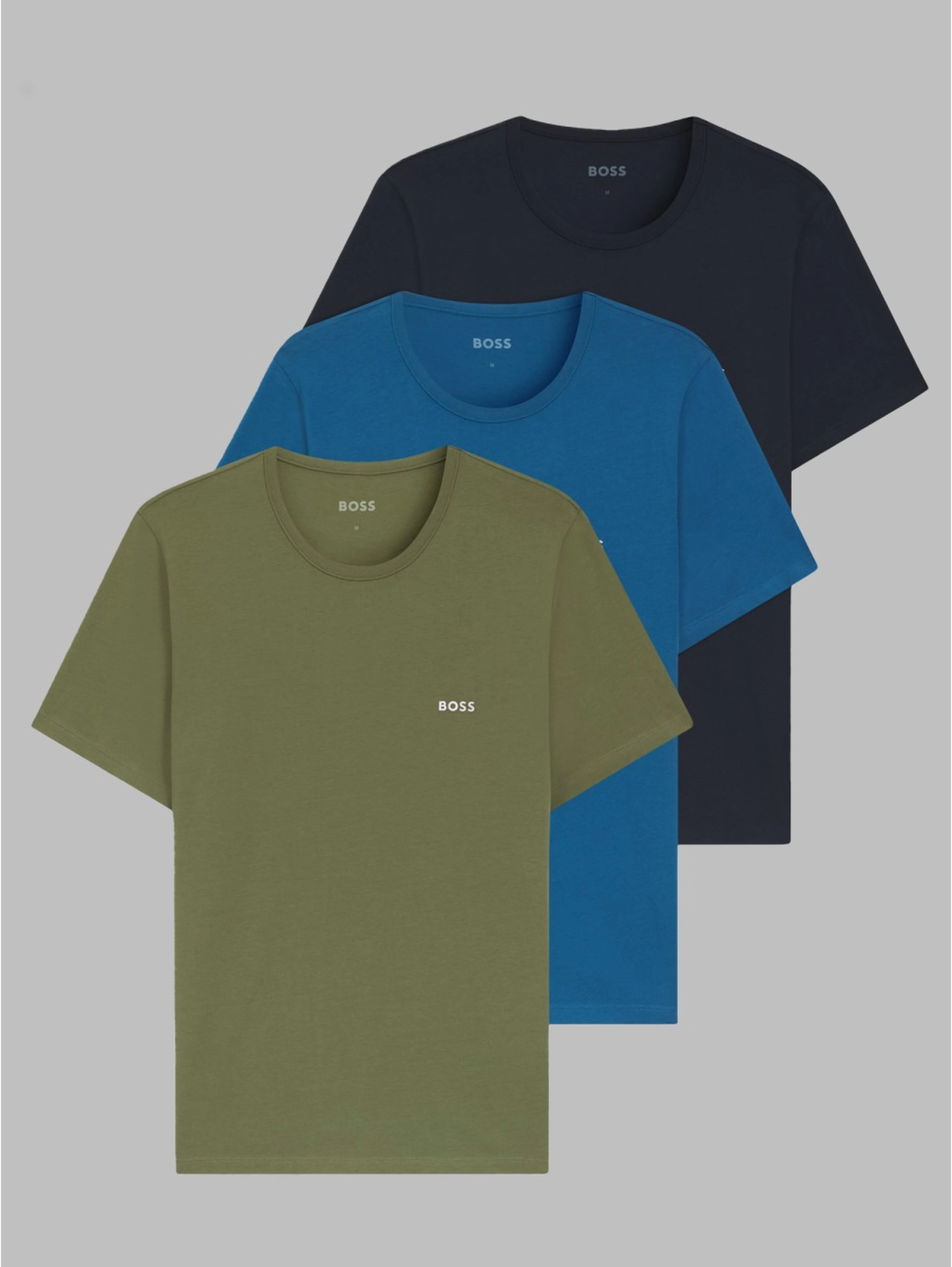 SET DA TRE T-SHIRT INTIME IN COTONE