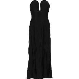 ABITO MIDI CON BUSTIER STRUTTURATO A FORMA DI CUORE