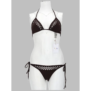 BIKINI "IL PRIMO BAGNO" IN LYCRA TRAFORATA
