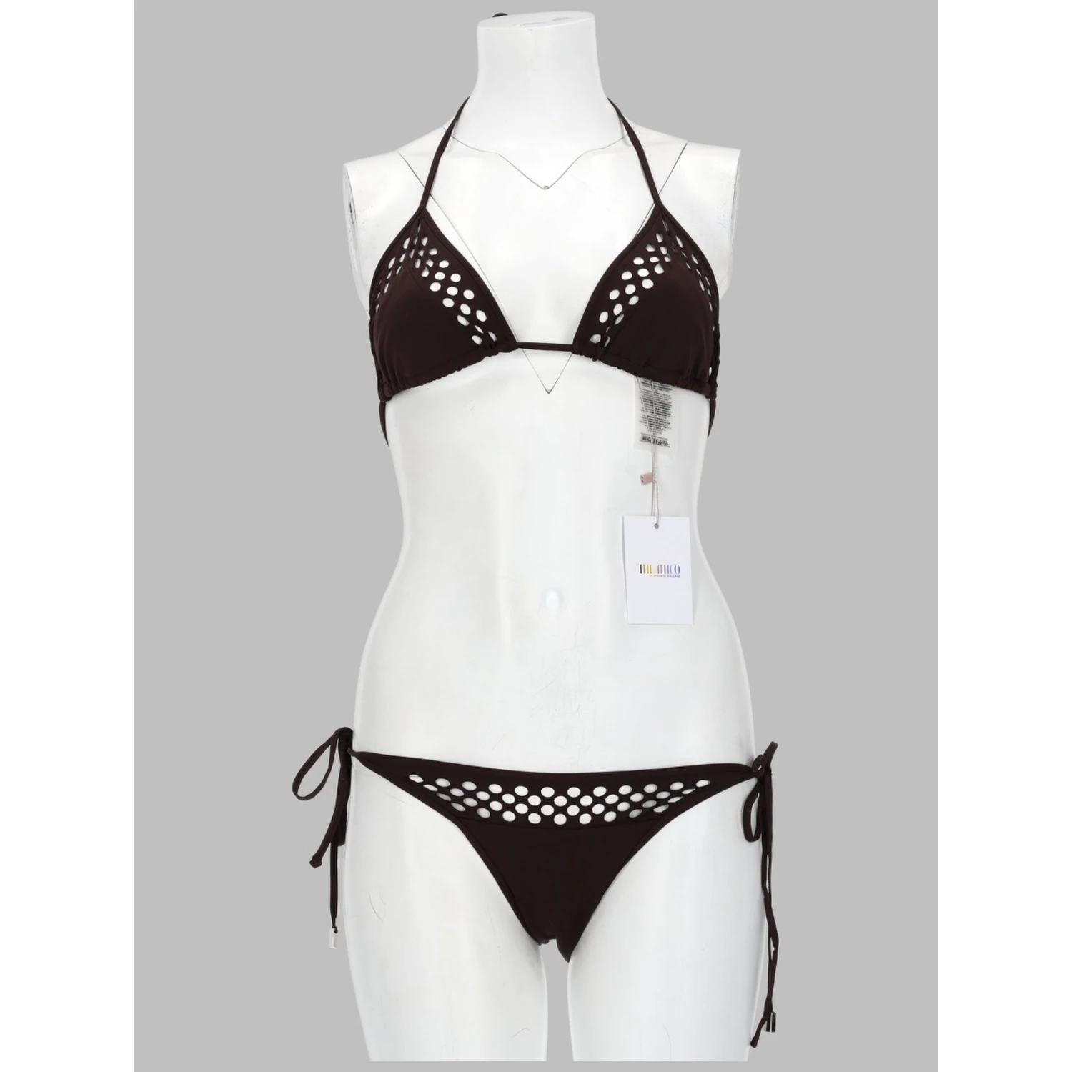 BIKINI "IL PRIMO BAGNO" IN LYCRA TRAFORATA