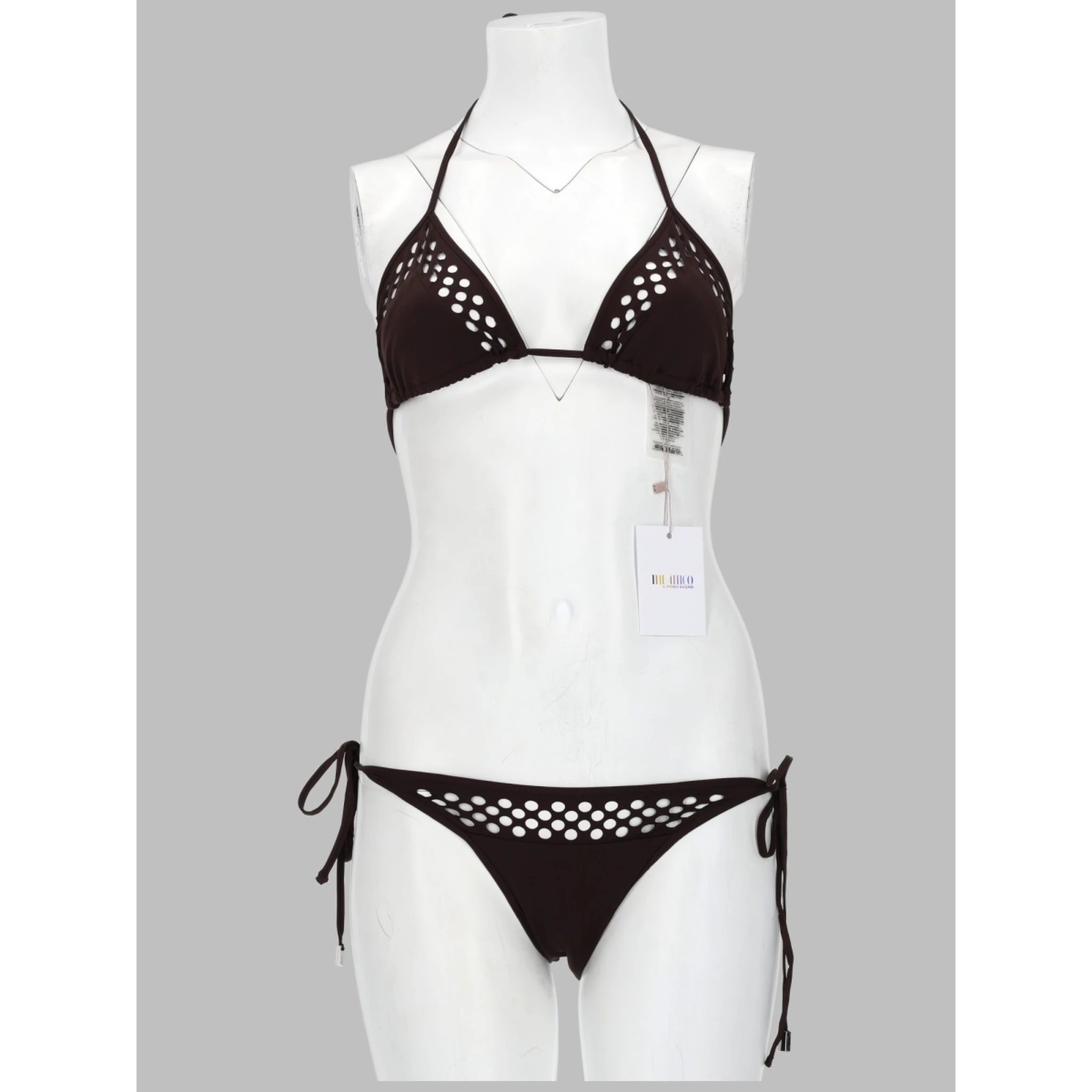 BIKINI "IL PRIMO BAGNO" IN LYCRA TRAFORATA