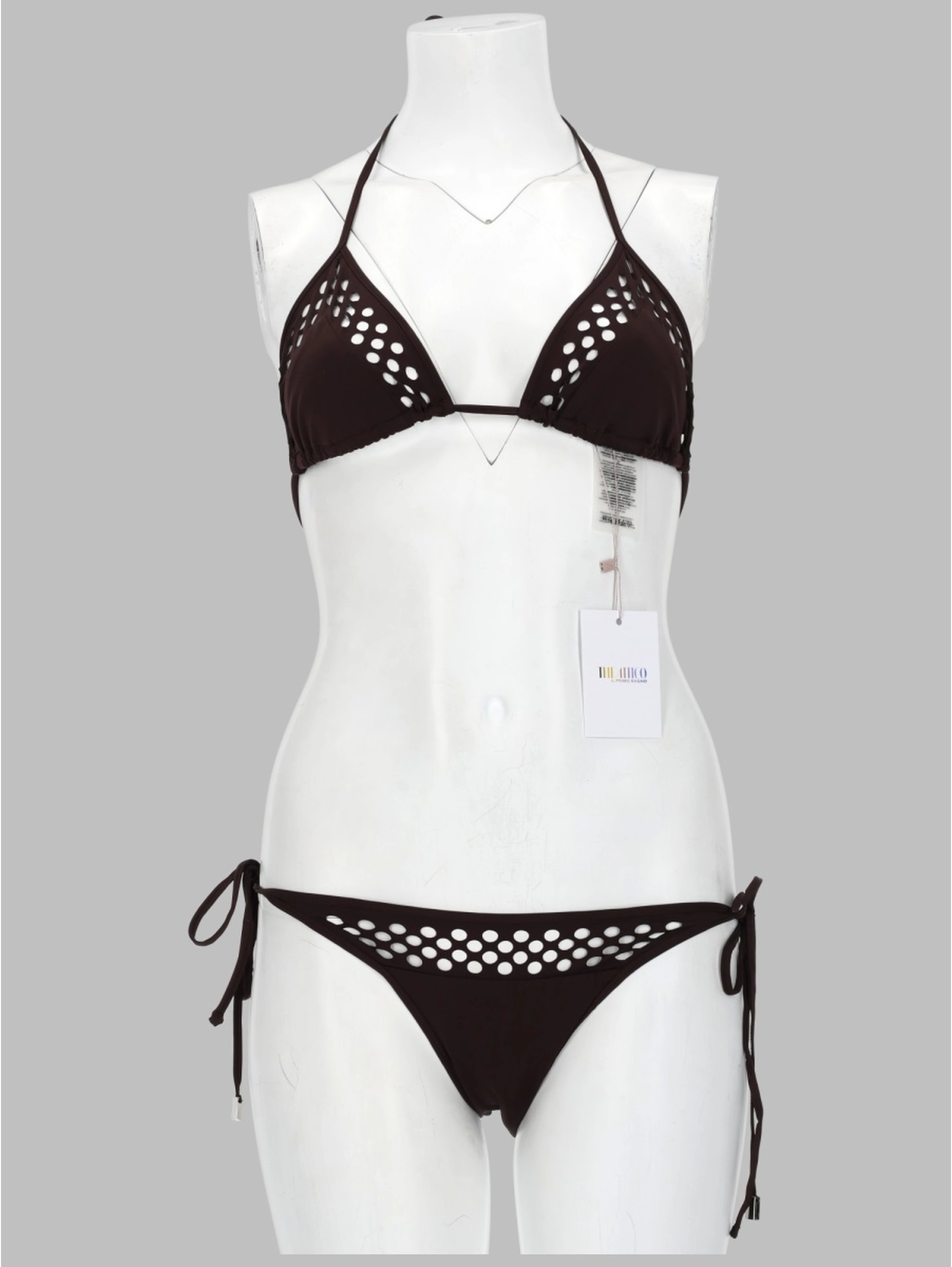 BIKINI "IL PRIMO BAGNO" IN LYCRA TRAFORATA