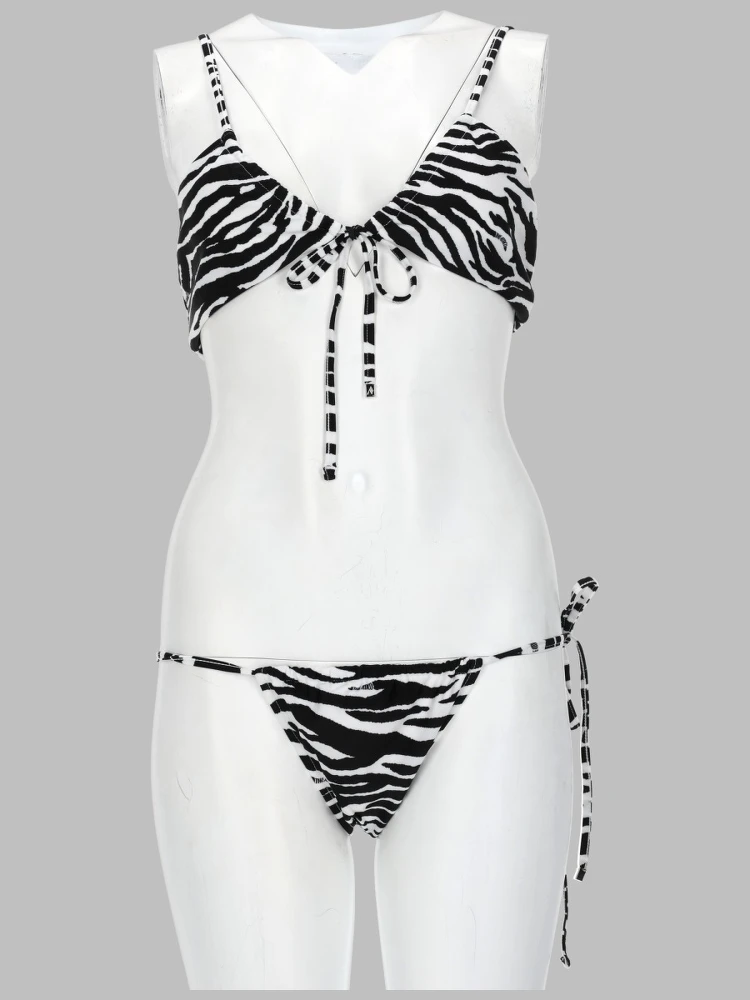 BIKINI "IL PRIMO BAGNO" CON STAMPA ANIMALIER
