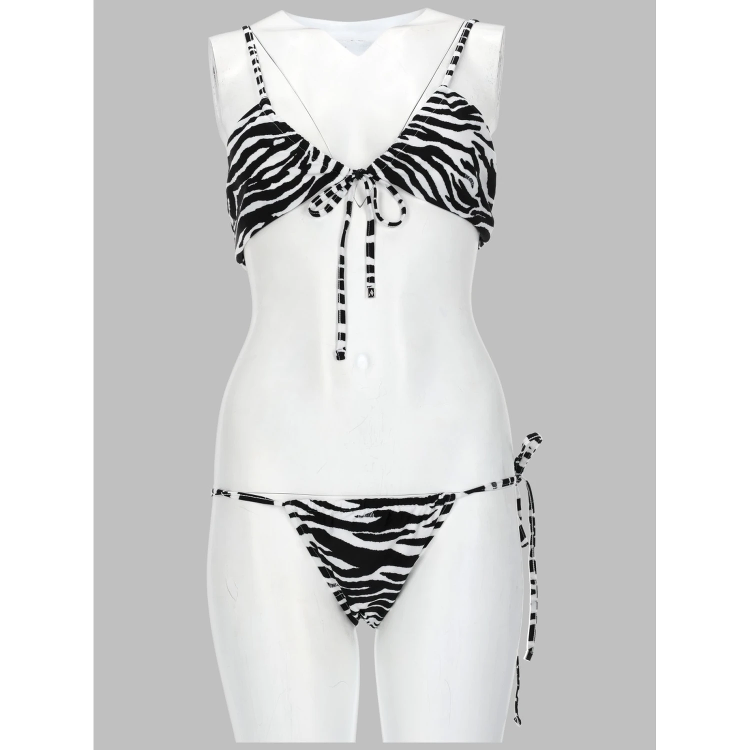 BIKINI "IL PRIMO BAGNO" CON STAMPA ANIMALIER