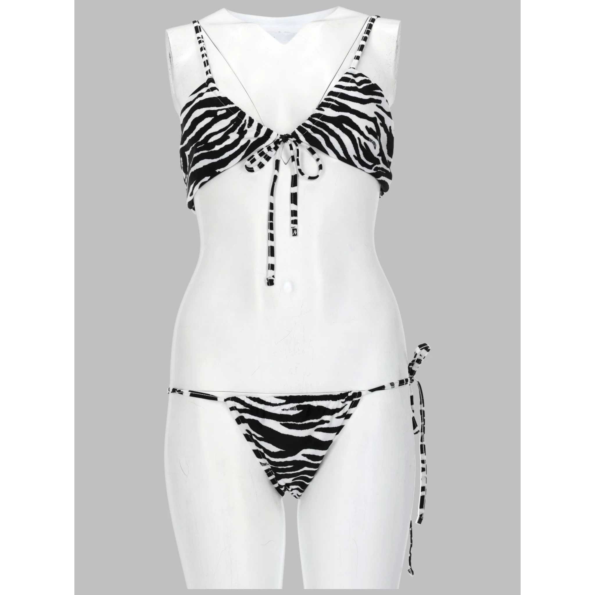 BIKINI "IL PRIMO BAGNO" CON STAMPA ANIMALIER