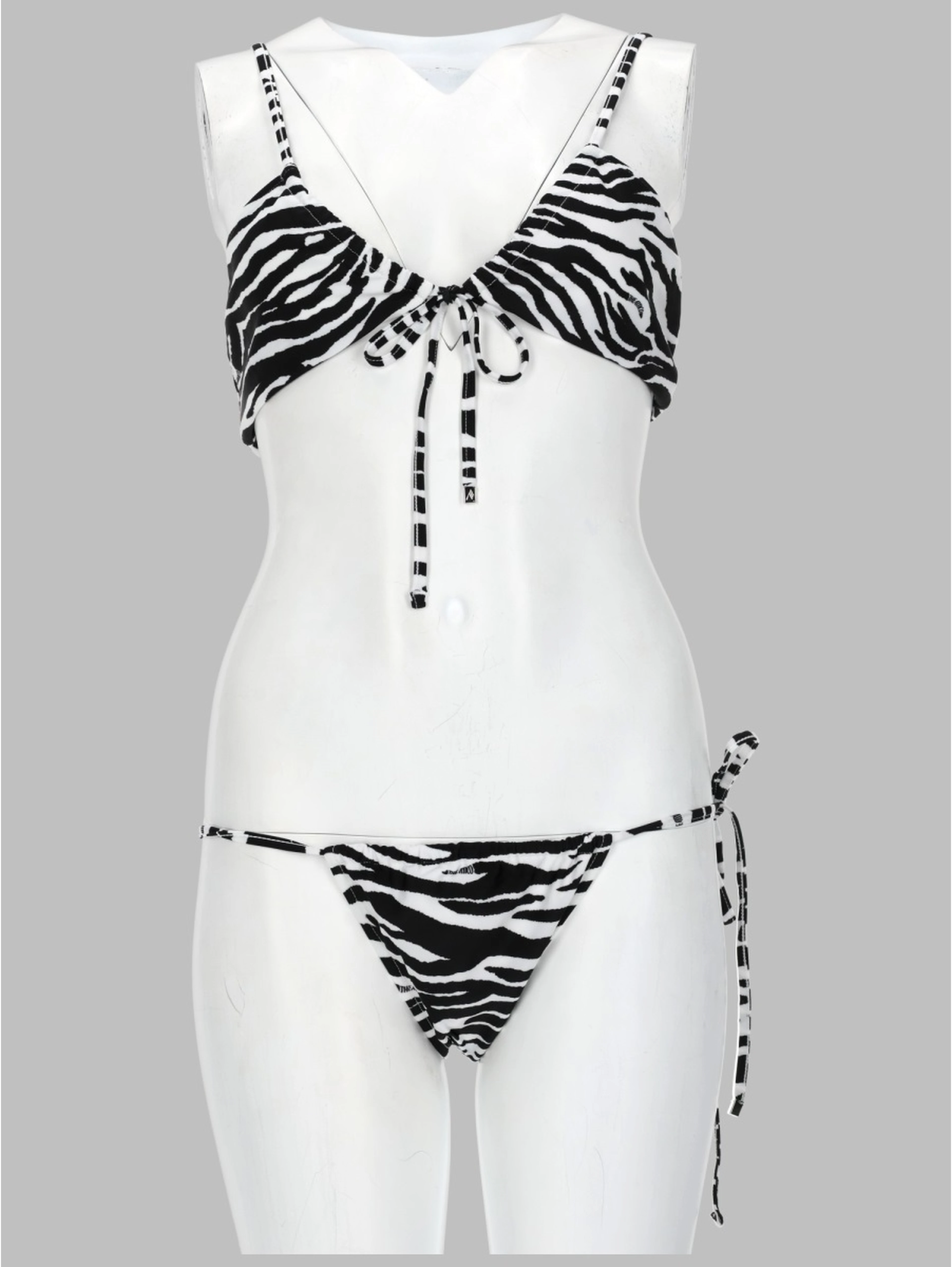 BIKINI "IL PRIMO BAGNO" CON STAMPA ANIMALIER