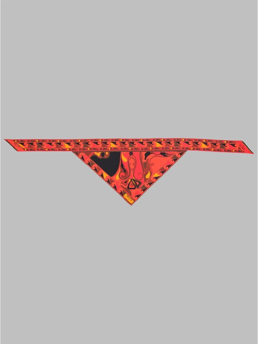 FOULARD A TRIANGOLO CON STAMPA