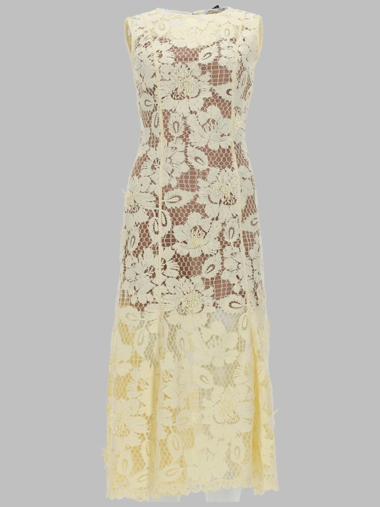 ABITO MIDI A FIORI CROCHET