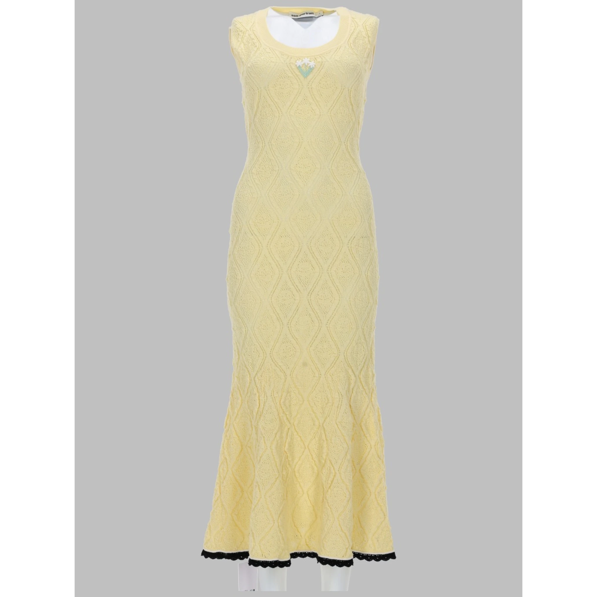 ABITO MIDI IN MAGLIA TRAFORATA