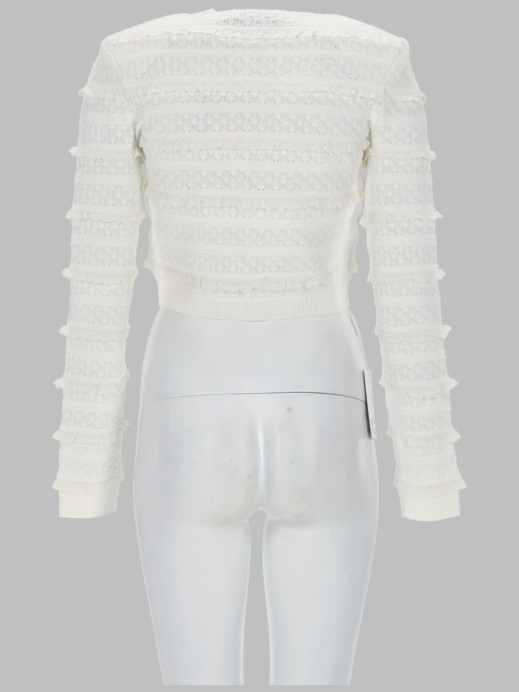 CARDIGAN TRAFORATO CON STRASS alternative