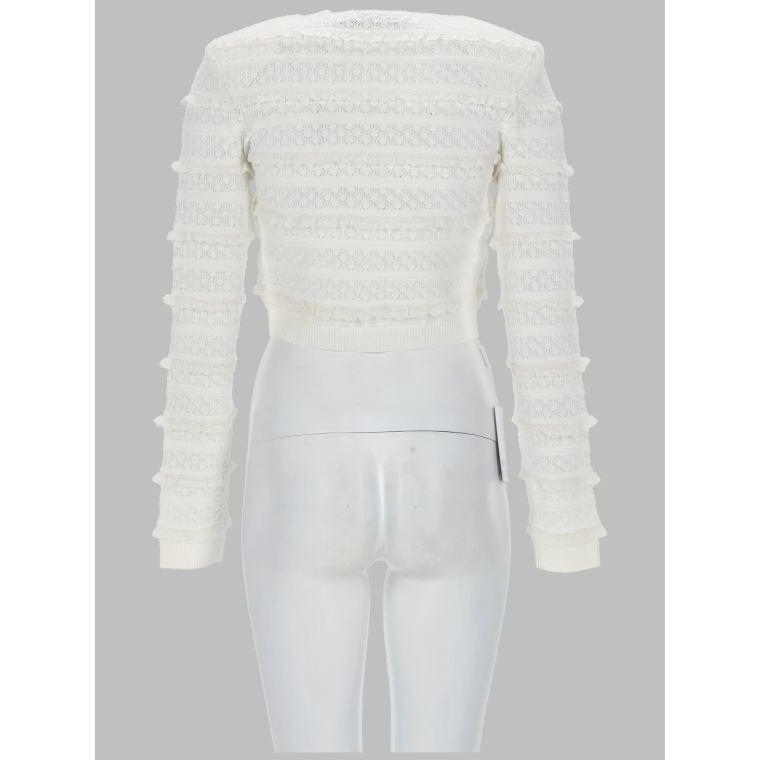 CARDIGAN TRAFORATO CON STRASS